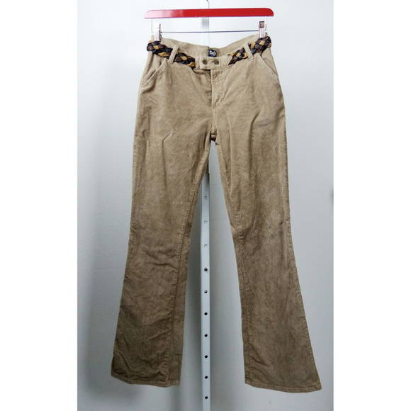 Dolce & Gabbana Denim - Dolce & Gabbana Tan Corduroy Bootcut Jeans Italy